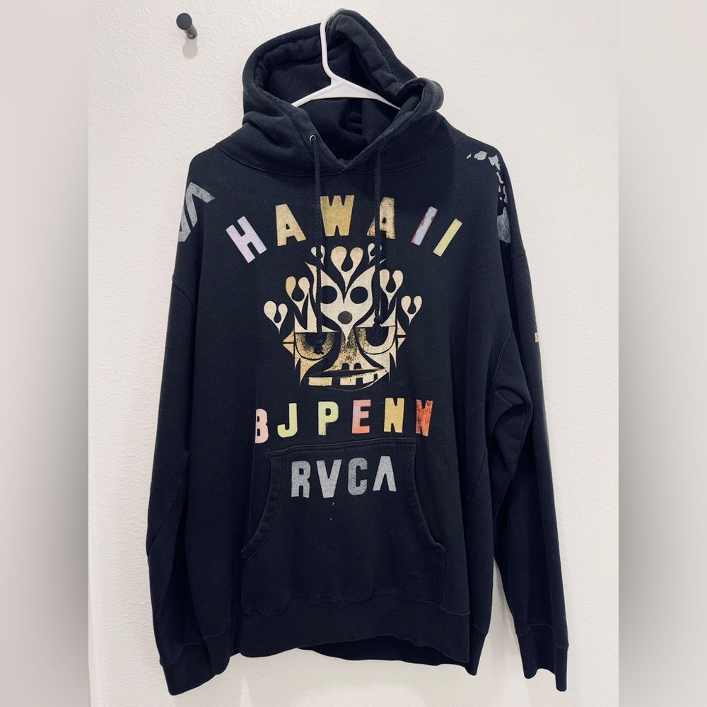 2008-09 RVCA x BJ PENN x PHIL FROST Hawaii Hoodie Men’s L UFC MMA Hard To Find